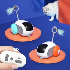 2 Modes Smart Cat Toy Automatic Moving Remote Controlled Toy Car for Cats Dogs Interactive Playing Kitten Training Pet Supplies