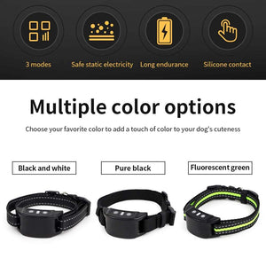 Dog Training Collar Anti-barking Collar Automatic Anti Bark Dog Collar USB Rechargeable Dog Trainer Electric Shock Beep