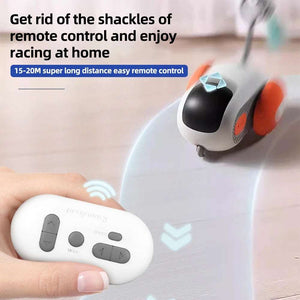 2 Modes Smart Cat Toy Automatic Moving Remote Controlled Toy Car for Cats Dogs Interactive Playing Kitten Training Pet Supplies