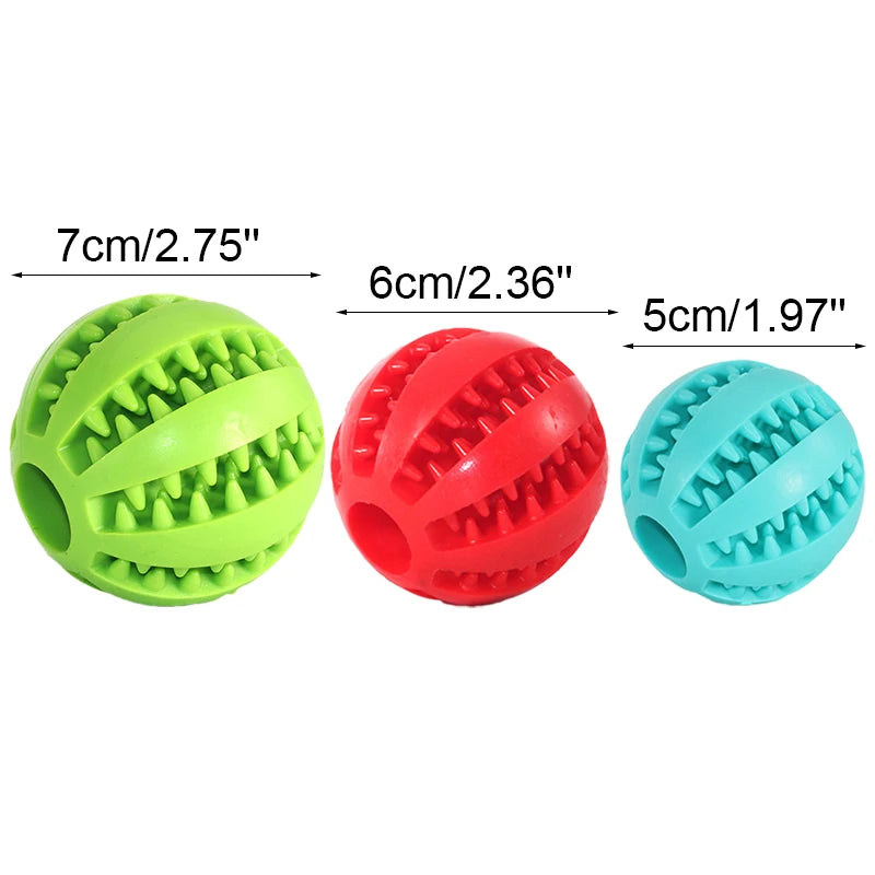 Soft Pet Dog Toys Toy Funny Interactive Elasticity Ball Dog Chew Toy For Dog Tooth Clean Ball Food Extra-tough Rubber Ball Dog